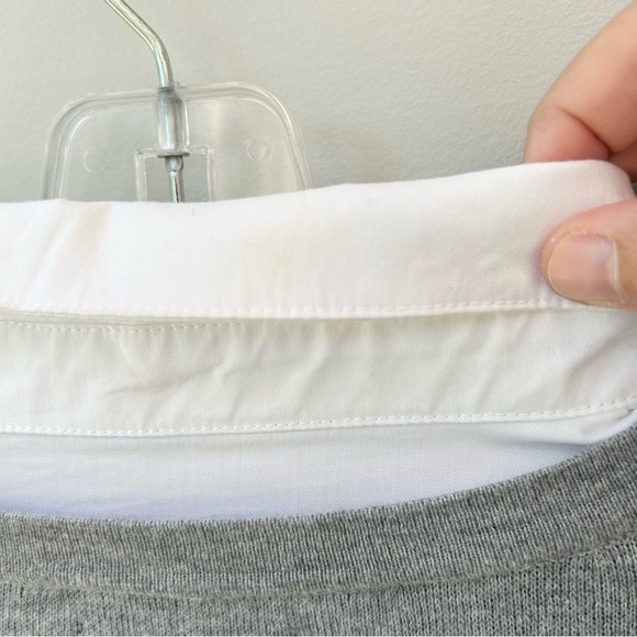 Cynthia Rowley knit polka dot sweater dress with shirt collar and cuffs - Picture 11 of 11